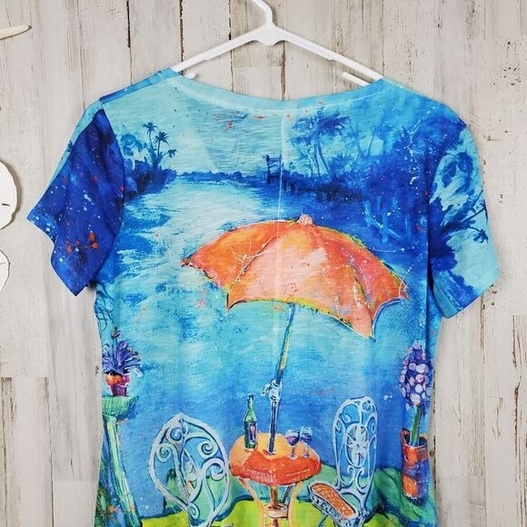 Leoma Lovegrove Graphic Short Sleeve Tee Shirt Size Small - Picture 9 of 10